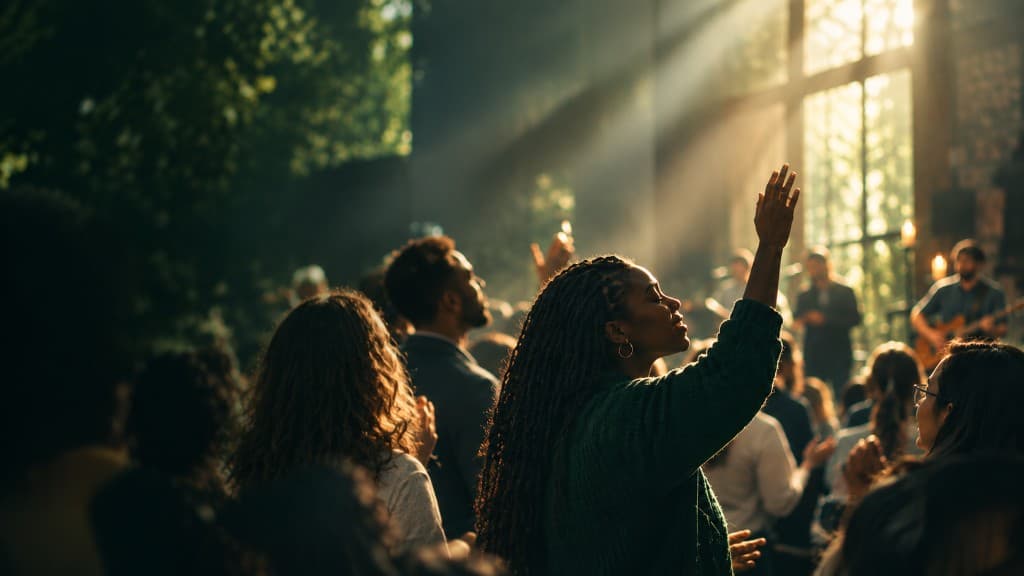 Congregation worshiping together at Source Church